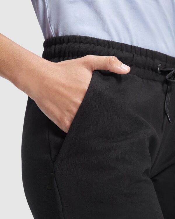 Pantalone basic a gamba dritta in felpa - dettaglio 2