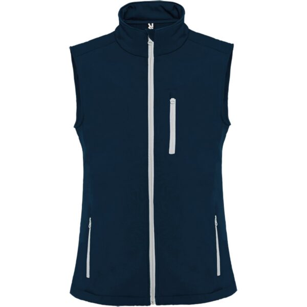Gilet softshell a 2 strati con zip - Blu Navy