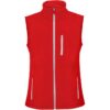 Gilet softshell a 2 strati con zip - Rosso
