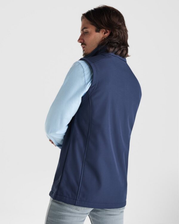 Gilet softshell a 2 strati con zip - dettaglio 1