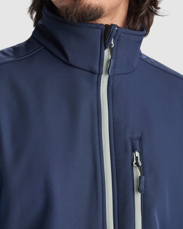 Gilet softshell a 2 strati con zip - dettaglio 2
