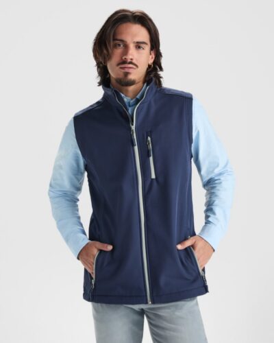 Gilet softshell a 2 strati con zip - modello 1