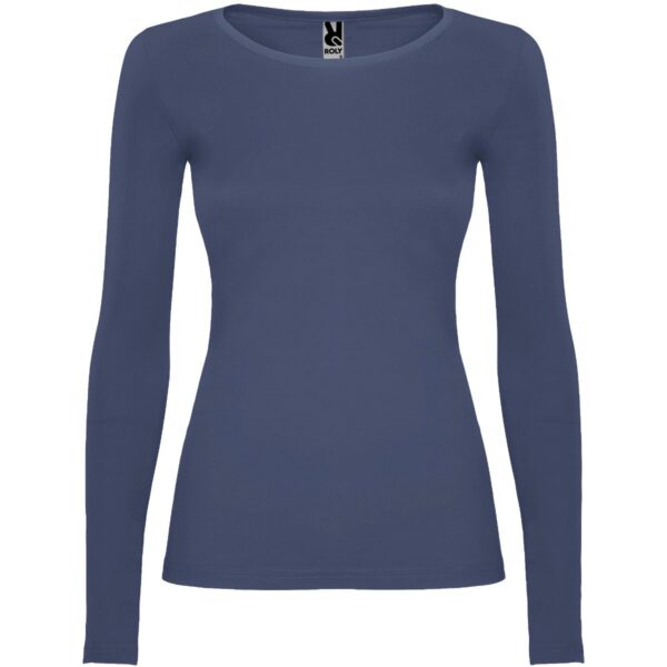 T-Shirt Manica Lunga Donna - Blu Denim