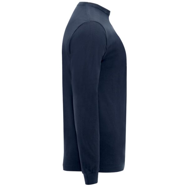 T-Shirt Manica Lunga con Taschino - Blu Navy dettaglio 3