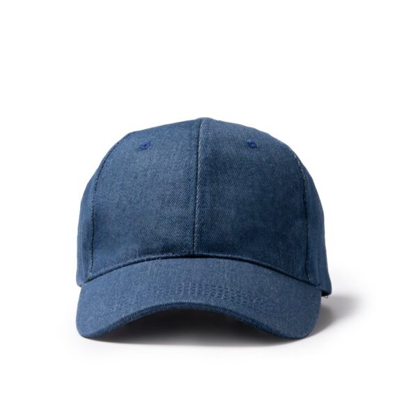 Berretto a 6 sezioni in tessuto denim - Jeans