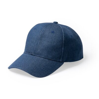 Berretto a 6 sezioni in tessuto denim - modello 1
