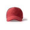 Berretto a 5 sezioni in 100% cotone - Rosso
