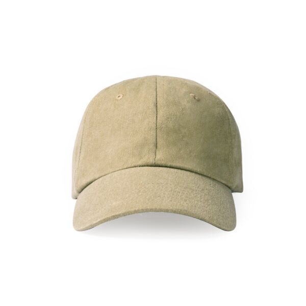 Berretto effetto scolorito a 6 sezioni - Verde Kaki
