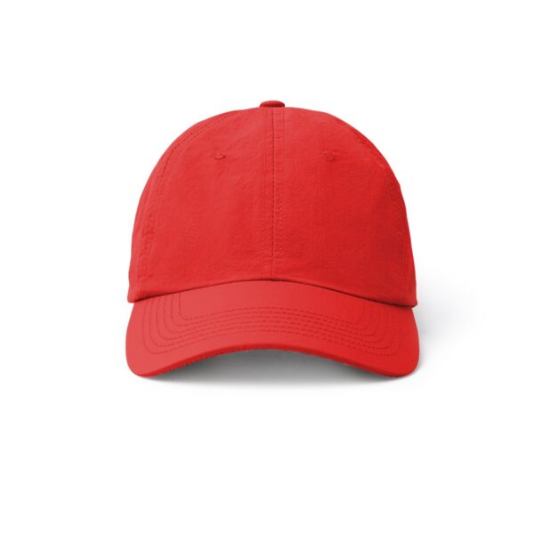 Cappellino a 6 pannelli in nylon - Rosso