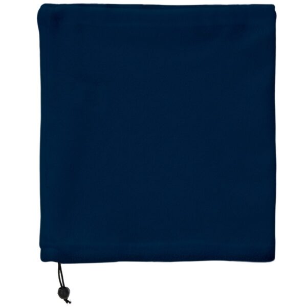 Scaldacollo con finitura in pile e regolazione - Blu Navy