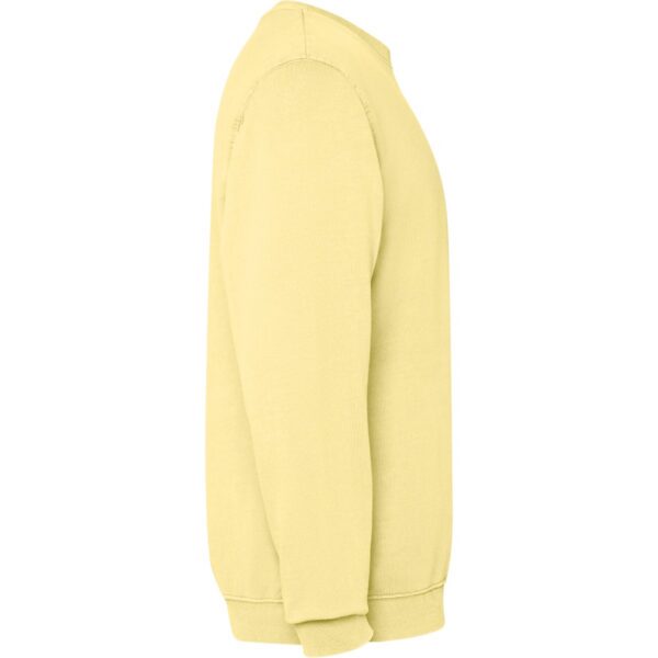 Felpa Girocollo Effetto Lavato - Sweet Yellow Wash vista 3