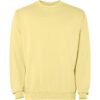 Felpa Girocollo Effetto Lavato - Sweet Yellow Wash
