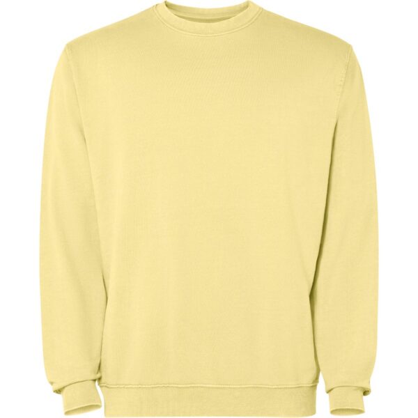 Felpa Girocollo Effetto Lavato - Sweet Yellow Wash