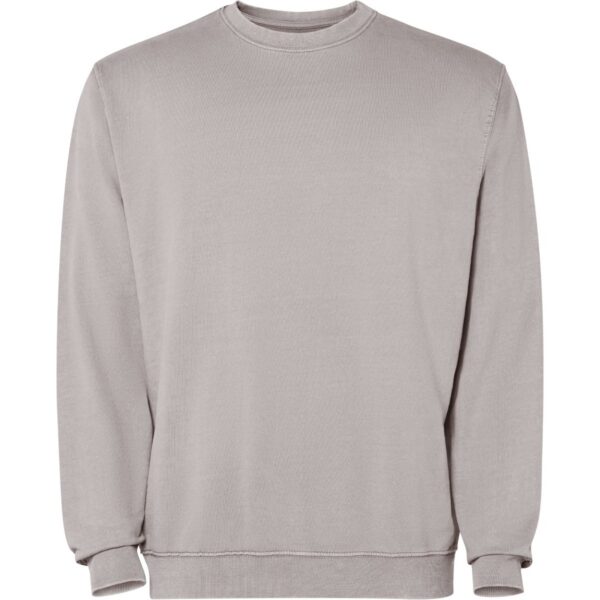 Felpa Girocollo Effetto Lavato - Stone Grey Wash