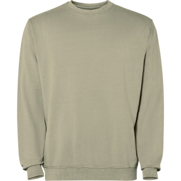 Felpa Girocollo Effetto Lavato - Light Khaki Wash