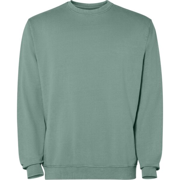 Felpa Girocollo Effetto Lavato - Duck Green Wash