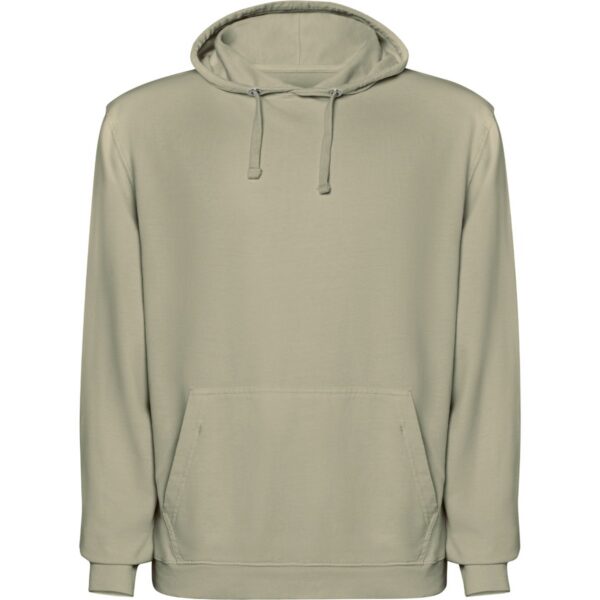 Felpa con Cappuccio Effetto Lavato - Light Khaki Wash