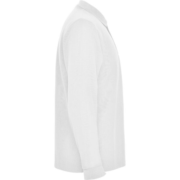 Polo Manica Lunga Bambino - Bianco vista 3