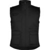 Gilet da lavoro multitasche imbottito con schienale - Nero