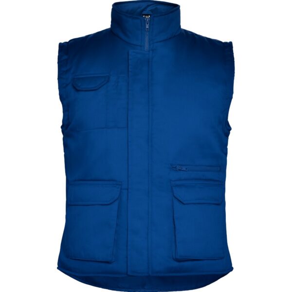 Gilet da lavoro multitasche imbottito con schienale - Royal