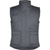 Gilet da lavoro multitasche imbottito con schienale - Piombo