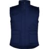 Gilet da lavoro multitasche imbottito con schienale - Blu Navy