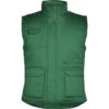 Gilet da lavoro multitasche imbottito con schienale - Verde Bottiglia