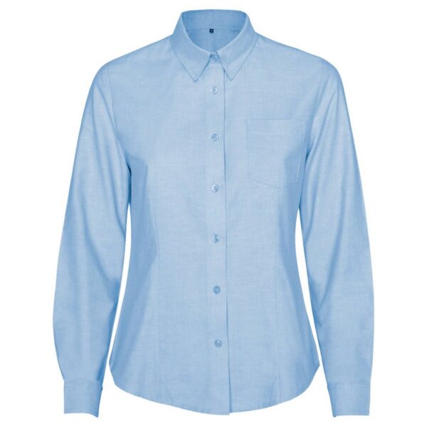 Camicia Oxford Donna - Celeste