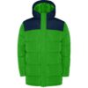 Parka Imbottito Idrorepellente - Verde Felce/Blu Navy
