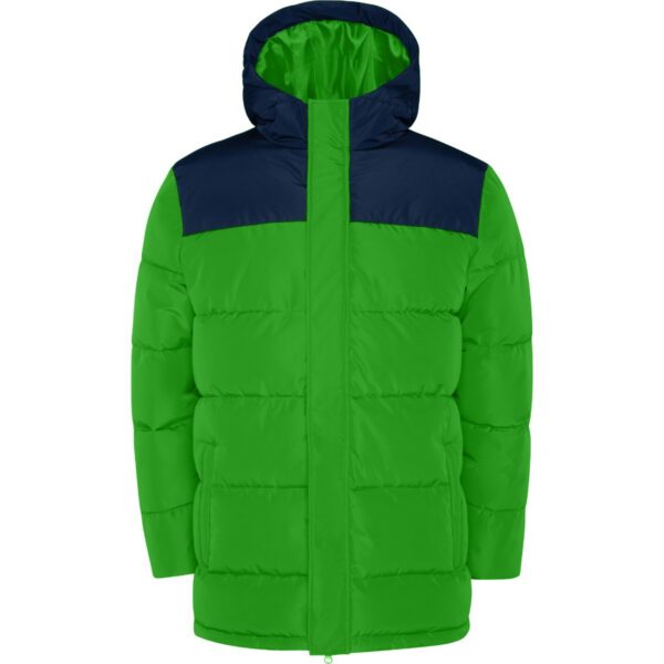 Parka Imbottito Idrorepellente - Verde Felce/Blu Navy
