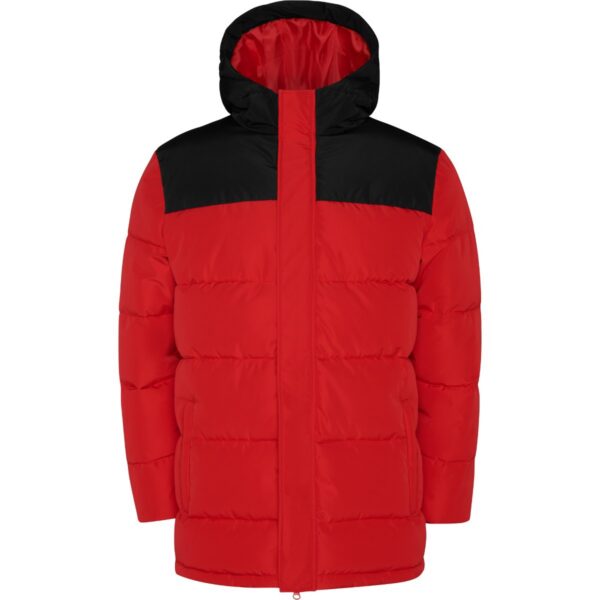 Parka Imbottito Idrorepellente - Rosso/Nero