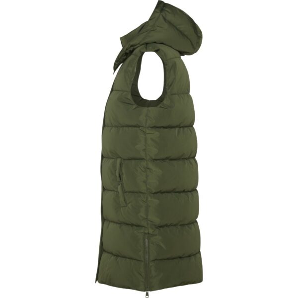 Gilet imbottito da donna con cappuccio rimovibile - vista 2