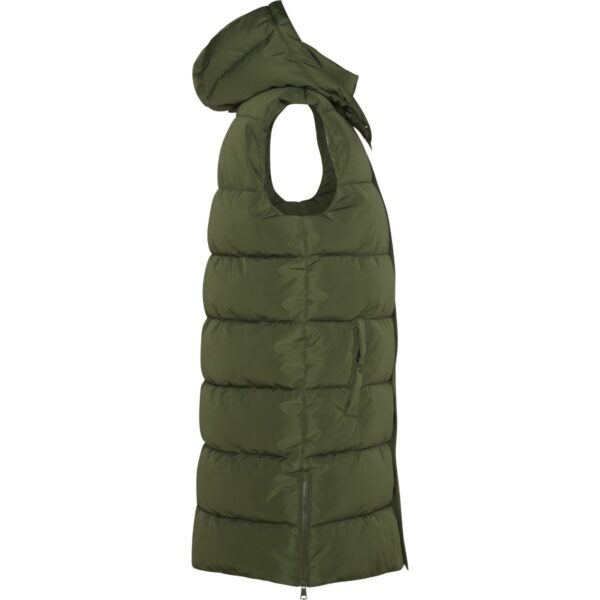 Gilet imbottito da donna con cappuccio rimovibile - vista 3