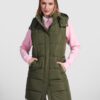 Gilet imbottito da donna con cappuccio rimovibile - modello 1