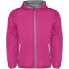 Giacca a Vento con Cappuccio - Rosa Fluo