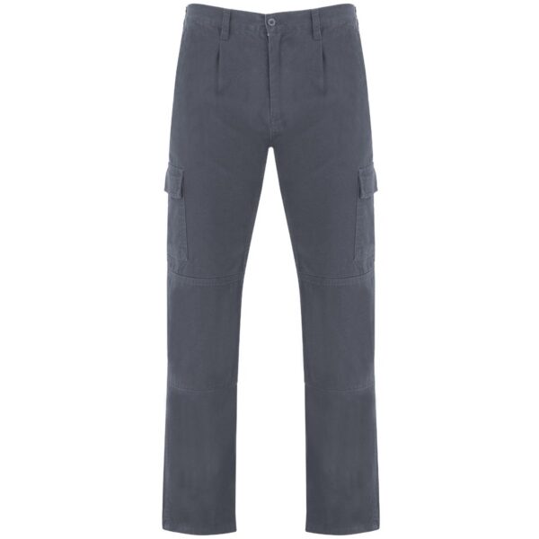 Pantalone lungo multitasche - Piombo