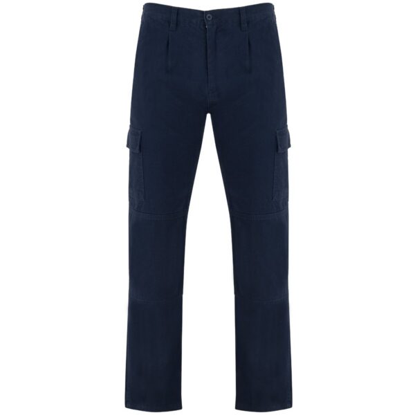 Pantalone lungo multitasche - Blu Navy