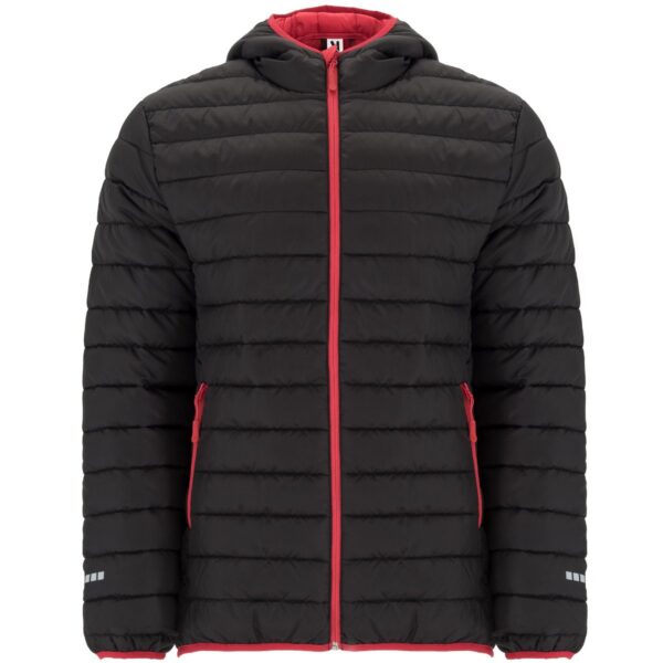 Parka Sportivo Imbottito - Nero/Rosso