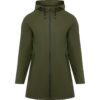 Impermeabile Donna con Cappuccio - Verde Militar Scuro