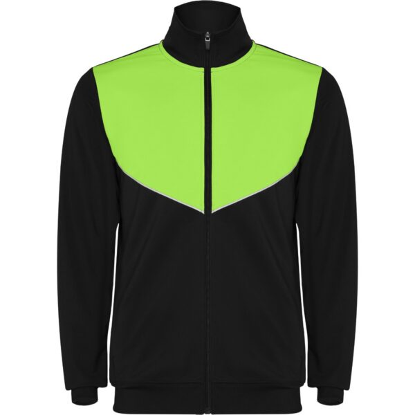 Tuta leggera in tessuto non garzato - Nero/Lime