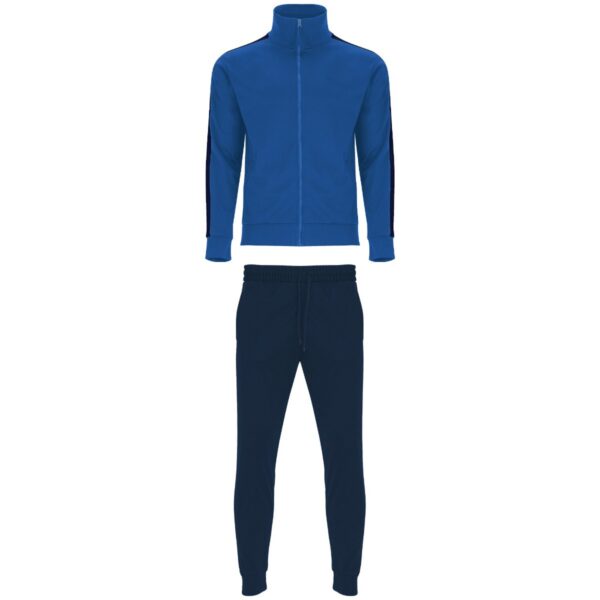 Tuta garzata dal taglio classico con bande - Blu Reale/Blu Marino