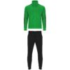 Tuta garzata dal taglio classico con bande - Verde Felce/Nero