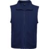Gilet in pile con cerniera frontale - Blu Navy