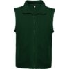 Gilet in pile con cerniera frontale - Verde Bottiglia