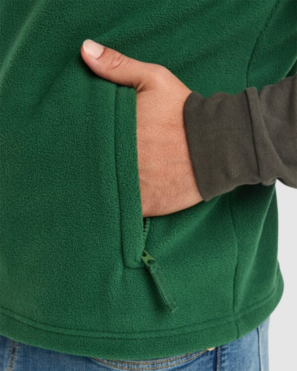 Gilet in pile con cerniera frontale - dettaglio 4