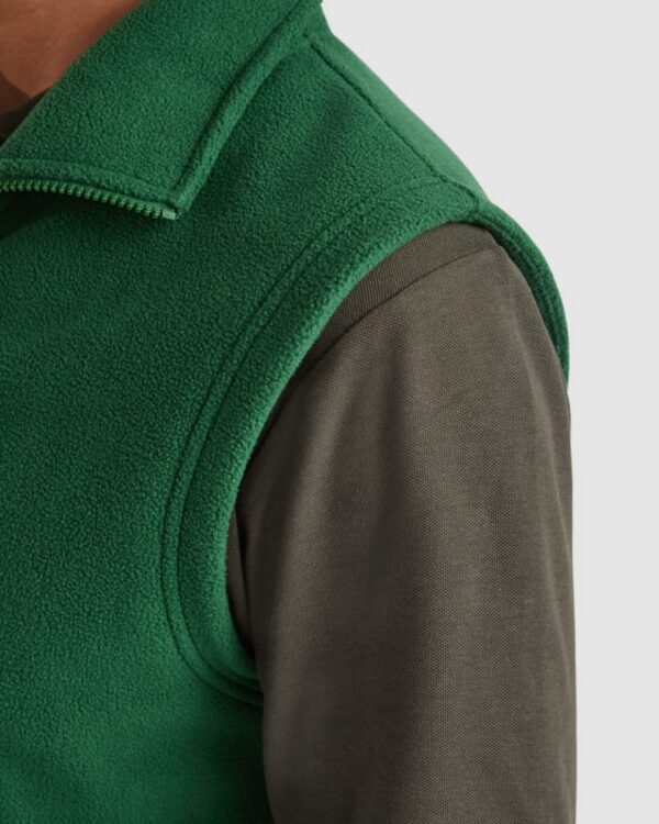 Gilet in pile con cerniera frontale - dettaglio 5