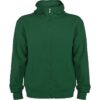 Felpa con Zip e Cappuccio 280 g - Verde Bottiglia