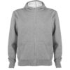 Felpa con Zip e Cappuccio 280 g - Grigio Vigore