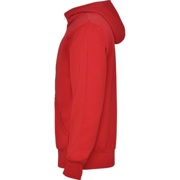 Felpa con Zip e Cappuccio 280 g - Rosso vista 2