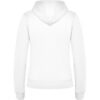 Felpa Donna con Zip e Cappuccio - Bianco vista 1